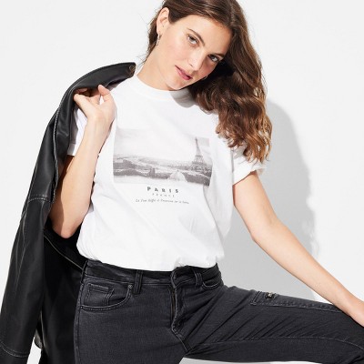 Women's Oversized Graphic T-Shirt - Wild Fable™ White L