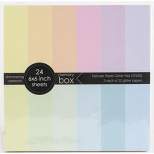 Memory Box Glitter Paper Pad 6"X6" 24/Pkg-Delicate Pastel