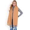 Anna-Kaci Women's Cashmere-Like Polka Dot Fringe Scarf with Soft Fabric and Lightweight Warmth-Khaki - 3 of 4