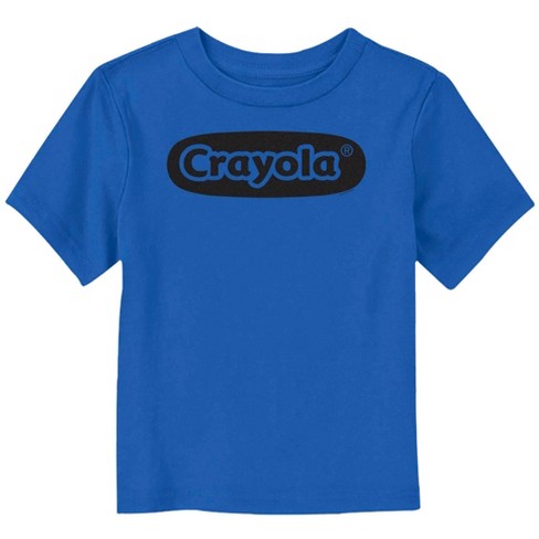 Toddler's Crayola Official Black Logo  T-Shirt - Royal Blue - 5T - image 1 of 3