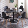 Dolonm Black chair,set of 4,KD leg,plastic seat - 2 of 4