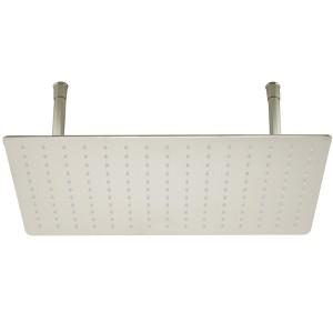 ALFI RAIN2012-BSS 20Inch Rectangular Brushed Solid Stainless Steel Ultra Thin Rain Shower Head - 1 of 4