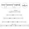 LunaLulinlk Shower Curtain Rod extendable(18-78Inch), Splice mounting design, Non-Slip, Never Rust, Tension Curtain Rod - 3 of 4