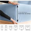 Extra Deep Pocket Elasticized Fitted Sheet Only - Fits 18"-24" Mattresses - CGK Linens - 3 of 4