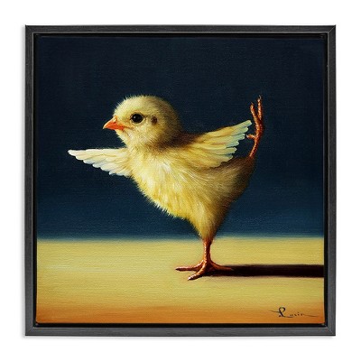 Stupell Industries Yoga Chicks Funny Animal Painting, 25" x 25"