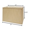 Vynxaria Retro Rectangle Lampshades 7x12x9x14 Inches, Softback Natural - 4 of 4