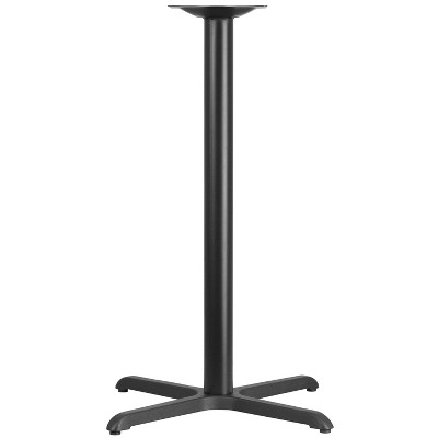 Emma and Oliver 30" x 30" Cast Iron Bar Table X-Base