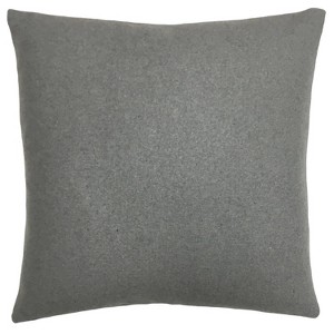 18"x18" Perleo Square Throw Pillow Light Gray - The Pillow Collection: Modern Indoor Polyester & Wool, Zippered - 1 of 4