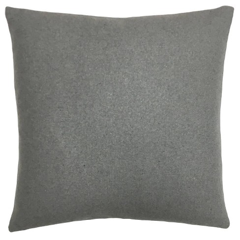 18"x18" Perleo Square Throw Pillow Light Gray - The Pillow Collection: Modern Indoor Polyester & Wool, Zippered - image 1 of 4