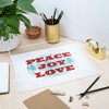 Heather Dutton Peace Joy Love Woodcut 15.5" x 12" Acrylic Tray - Deny Designs - 4 of 4