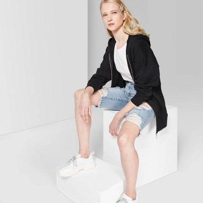 light wash jean shorts womens