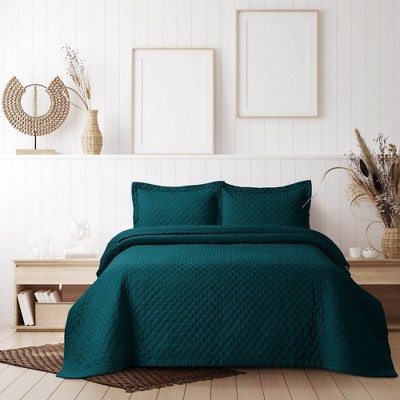 Brisbane Oversized Diamond Quilt Set - Tribeca Living