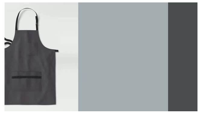 Cotton Utility Apron Gray - Made By Design&#8482;, 2 of 8, play video