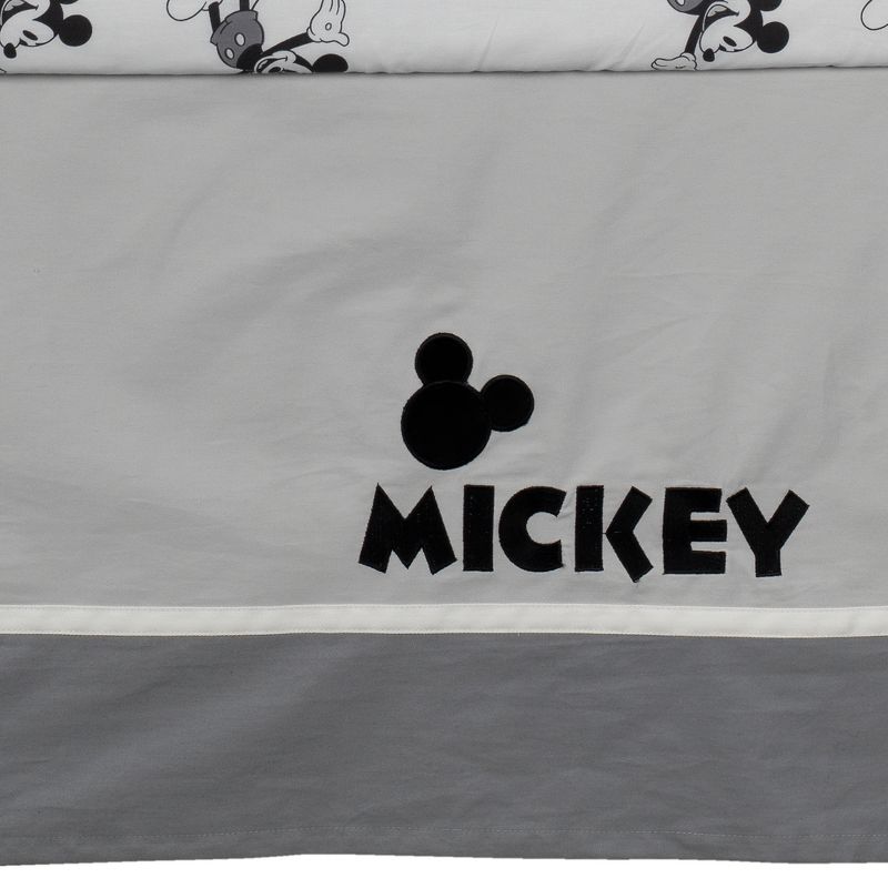 Lambs & Ivy Disney Baby Magical Mickey Mouse 3-Piece Crib Bedding Set - Gray, 5 of 11