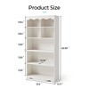5-Tier Bookshelf, 63" Tall Freestanding Bookcase with Storage - 2 of 4