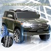12V 2-Seater Kids Ride On Truck, Electric Car w/Remote, 3 Speeds, LED Lights, Music, Horn & Suspension, Toy Vehicle - 3 of 4