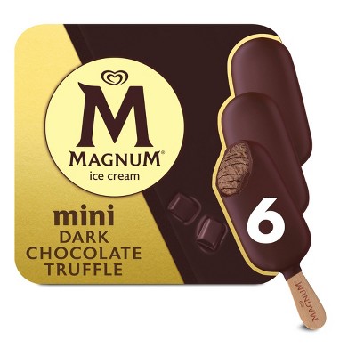 Magnum Mini Dark Chocolate Truffle Ice Cream Bar - 11.1oz/6ct