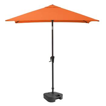 9' Square Titling Market Patio Umbrella with Base - CorLiving
