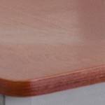 cherry wood seat/silver frame