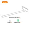 Unique Bargains Wall Mountable Under Cabinet Hanger Wine Glass Rack 4 Set - 3 of 4