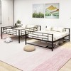 Full Over Full Metal Bunk Bed with Shelf and Guardrails - 2 of 4