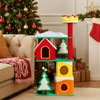 Angel Sar 56in Christmas Cat Tree, Multi-Level Cat Tower with Condo, Crown Perch and Sisal Scratching Ramps, Large Cat Activity Center for Indoor Cats - 2 of 4