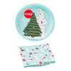Silver Buffalo Coca Cola Polar Bear 32-Piece Paper Napkin And Plate Party Pack - 3 of 4