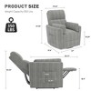 37'' Power Lift Recliner Chair, Round Plush Faux Fur Footrest,Sturdy for Living Room&Bedroom - 3 of 4