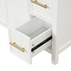 NicBex 36" Bathroom Storage Cabinet with Sink, Bathroom Vanity, 2 Spacious Cabient Doors, 3 Drawers for Bathroom - 4 of 4