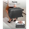 LUGGEX Carry On Luggage with Cup Holder, Expandable PC Hard Shell Suitcase, 2-Piece (20/Tote), Gunmetal - 3 of 4
