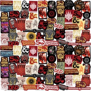 Dungeons and Dragons Year of The Dragon 100ct Vinyl Large Deluxe Stickers Variety Pack - 1 of 4