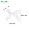 Unique Bargains Polyester Mini Ribbon Bows Craft Satin Ribbon Bow 1.6x1.6 Inch 50 Pcs - 3 of 4
