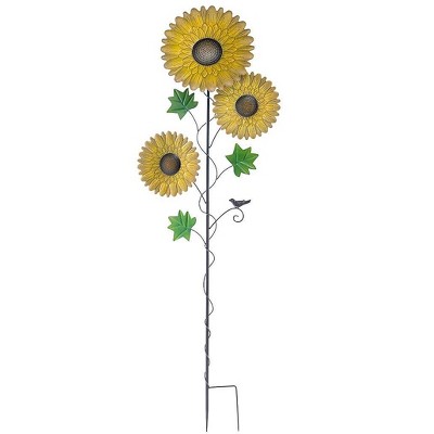 Sunflower Garden Metal Stake