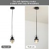 Vynxaria Industrial Black Pendant Light Metal Cage Pendant Lights Dining Room Hanging Lighting - 4 of 4