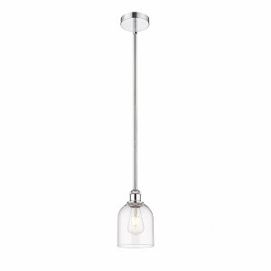 Bella - 1 Light Stem Hung Mini Pendant In Industrial Style-9 Inches Tall and 5.5 Inches Wide - 1 of 1