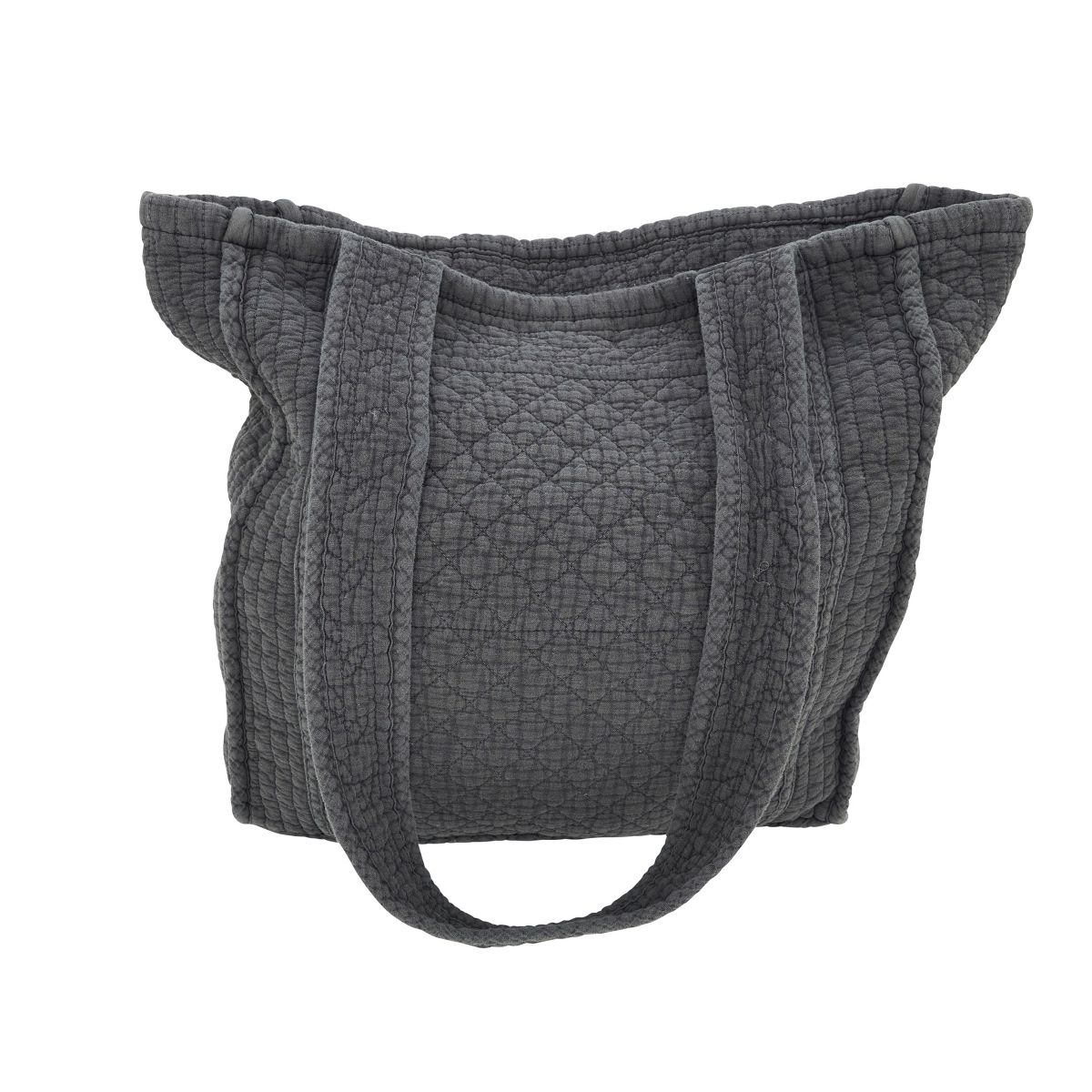 Saro Lifestyle Soft Cotton Quilted Tote Bag - thumbnail 10