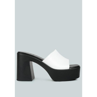 Slip On Block Heel Sandals