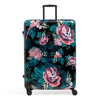 Vera Bradley Women's Hardside Xl Spinner Luggage Rose Foliage : Target
