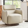 Richie Swivel Chair with a round backrest | ARTFUL LIVING DESIGN-WHITE - 2 of 4