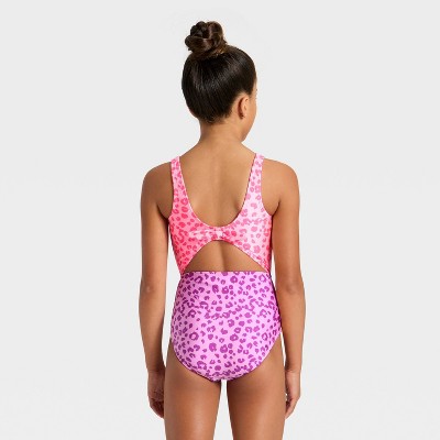 Детские купальники Cat & Jack Girls' Cheetalicious Swimwear Set - Cat & Jack™ Pink L — фото 2