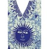 HAPPY BAY Women's Summer Pocket Nightgown Batik Caftan for Womens Sleepwear Long House Loungewear Dashiki Dress Plus Size 1X-2X Blue, Sun - image 3 of 4