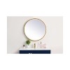 Elegant Lighting Pier 28 inch LED Mirror with Adjustable Color Temperature 3000K/4200K/6400K in Brass - 2 of 4