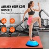 VEVOR Half Exercise Ball Trainer, 23 inch Balance Ball Trainer, 660 lbs Capacity Stability Ball, Yoga Ball with Resistance Bands and Pump - 3 of 4
