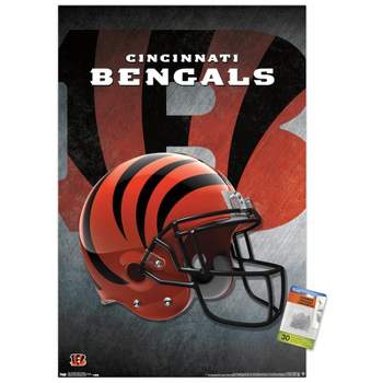 Trends International Nfl Cincinnati Bengals - Helmet 16 Unframed Wall  Poster Print White Mounts Bundle 22.375 X 34 : Target