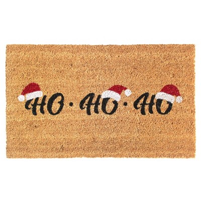 Raj 1'6" x 2'6" Tufted Ho Ho Ho Doormat