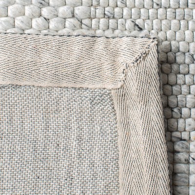Elegance Gray Geometric 9' x 12' Handwoven Wool Area Rug