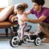 Infans Toddler Tricycle Kids Trike with Adjustable Seat Front & Rear Storage Baskets - 3 of 4