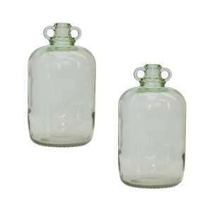 Sage Green Glass Jug Vase (Set of 2) - 1 of 3