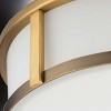 Urban Ambiance Luxury Modern Farmhouse Indoor Ceiling Light,  4-5/8''H x 12-5/8"W x 12-5/8''D,  Vintage Brass Finish, UHP4598 - 4 of 4
