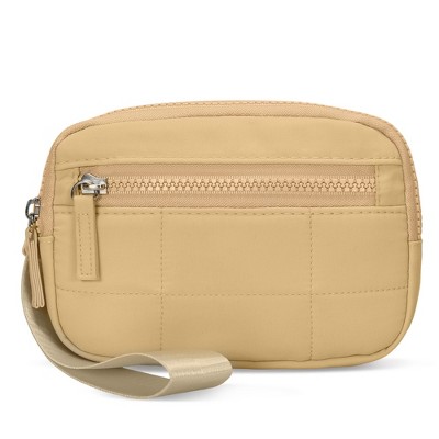 Hynes Eagle RFID Wristlet Wallet Credit-Khaki